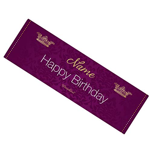 Herz & Heim® Schokolade - Happy Birthday - mit persönlichem Text und Wunschname 300g von Herz & Heim