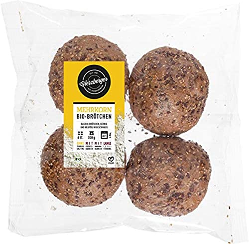 Herzberger Bio Mehrkornbrötchen, 4 x 75 g von Herzberger Bäckerei