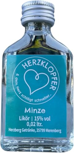 Herzklopfer Minze Likör (24x0,02l) von Herzklopfer