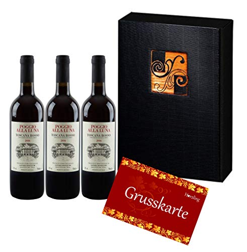 3er Geschenkset Toskana Rotweine (3 x 750 ml) von Herzling