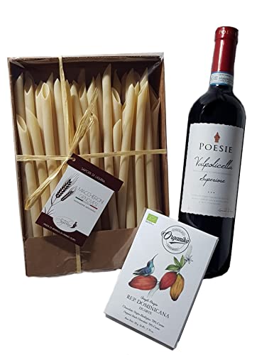 Genusspaket Valpolicella Superiore Rotwein + Pasta + BIO-Schokolade von Herzling