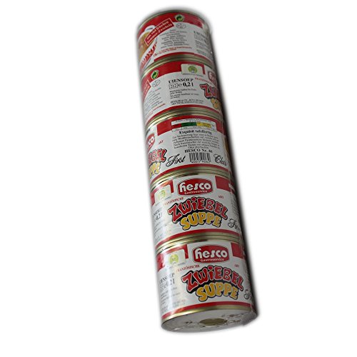 Hesco Zwiebelsuppe nach französischer Art in Dosen (5x212ml Dosen) von HESCO