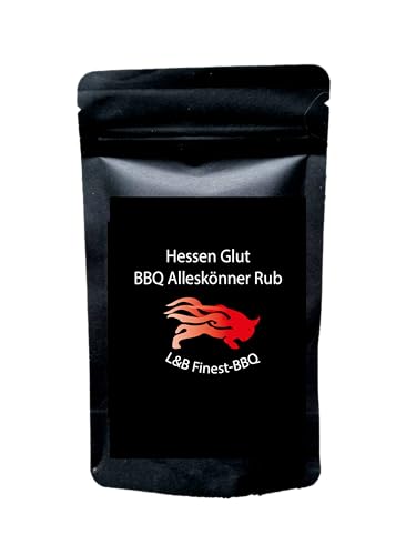 Hessen Glut BBQ Alleskönner Rub, der ideale BBQ Rub für perfekte Grillmoment zum Verfeinern von Rind, Geflügel, Fisch, Dips, herzhafte Suppen + Eintöpfe und ideal als Rub für Pastrami Hessen Glut BBQ Alleskönner Rub, der ideale BBQ Rub für perfekte Grillmoment zum Verfeinern von Rind, Geflügel, Fisch, Dips, herzhafte Suppen + Eintöpfe und ideal als Rub für Pastrami von Hessen Glut