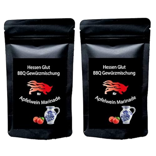 Hessen Glut BBQ Gewürzmischung für Apfelwein Marinade - der ideale BBQ Rub mit dem extra Geschmack für Schwenksteaks, Bauchscheiben und Krustenbraten Hessen Glut BBQ Gewürzmischung für Apfelwein Marinade - der ideale BBQ Rub mit dem extra Geschmack für Schwenksteaks, Bauchscheiben und Krustenbraten von Hessen Glut