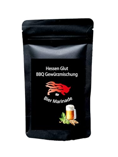 Hessen Glut BBQ Gewürzmischung für Bier Marinade - der ideale BBQ Rub mit dem extra Geschmack für Schwenksteaks, Bauchscheiben und Krustenbraten Hessen Glut BBQ Gewürzmischung für Bier Marinade - der ideale BBQ Rub mit dem extra Geschmack für Schwenksteaks, Bauchscheiben und Krustenbraten von Hessen Glut
