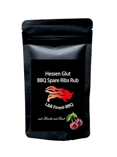 Hessen Glut BBQ Spare Ribs Rub mit Kirsche und Zimt - der ideale BBQ Rub mit dem extra Geschmack für Baby Back Ribs, St. Louise Ribs, Rippchen und Pulled Pork Hessen Glut BBQ Spare Ribs Rub mit Kirsche und Zimt - der ideale BBQ Rub mit dem extra Geschmack für Baby Back Ribs, St. Louise Ribs, Rippchen und Pulled Pork von Hessen Glut