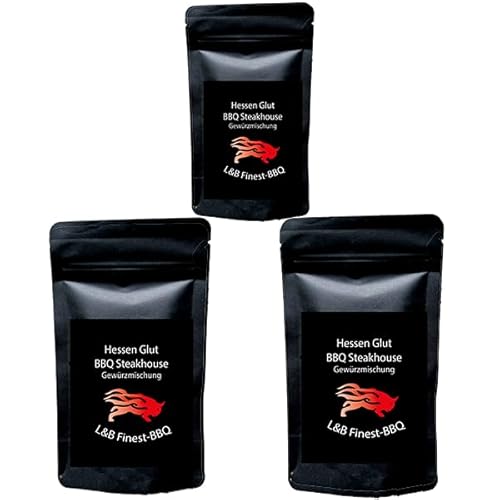 Hessen Glut BBQ Steakhouse Gewürzmischung - die ideale BBQ Gewürzmischung mit dem extra Geschmack für Rinder Steak und Beef Brisket Hessen Glut BBQ Steakhouse Gewürzmischung - die ideale BBQ Gewürzmischung mit dem extra Geschmack für Rinder Steak und Beef Brisket von Hessen Glut