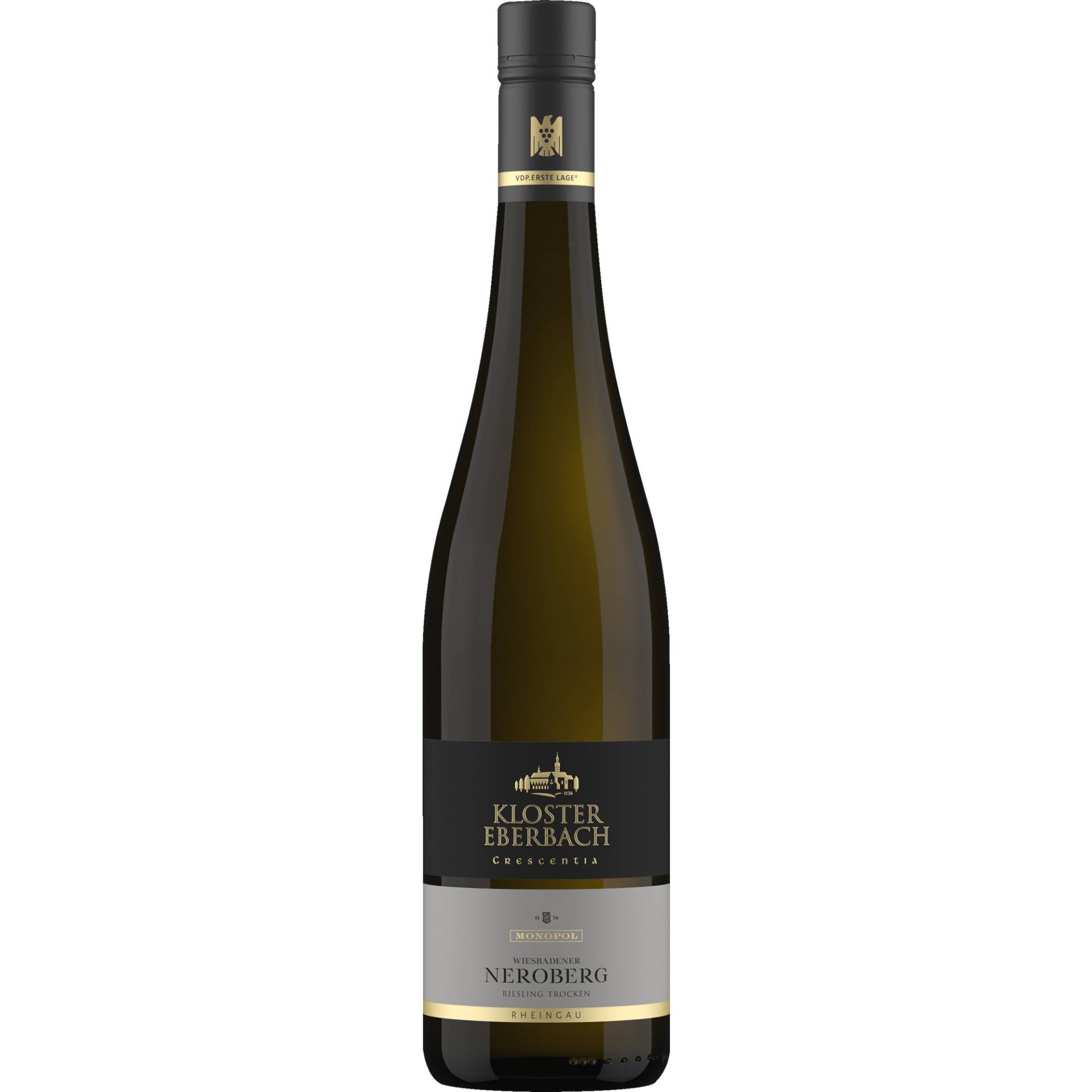 Wiesbadener Neroberg Riesling, Trocken, Rheingau, Rheingau, 2022, Weißwein von Hessische Staatsweingüter GmbH, Kloster Eberbach, D - 65346 Eltville