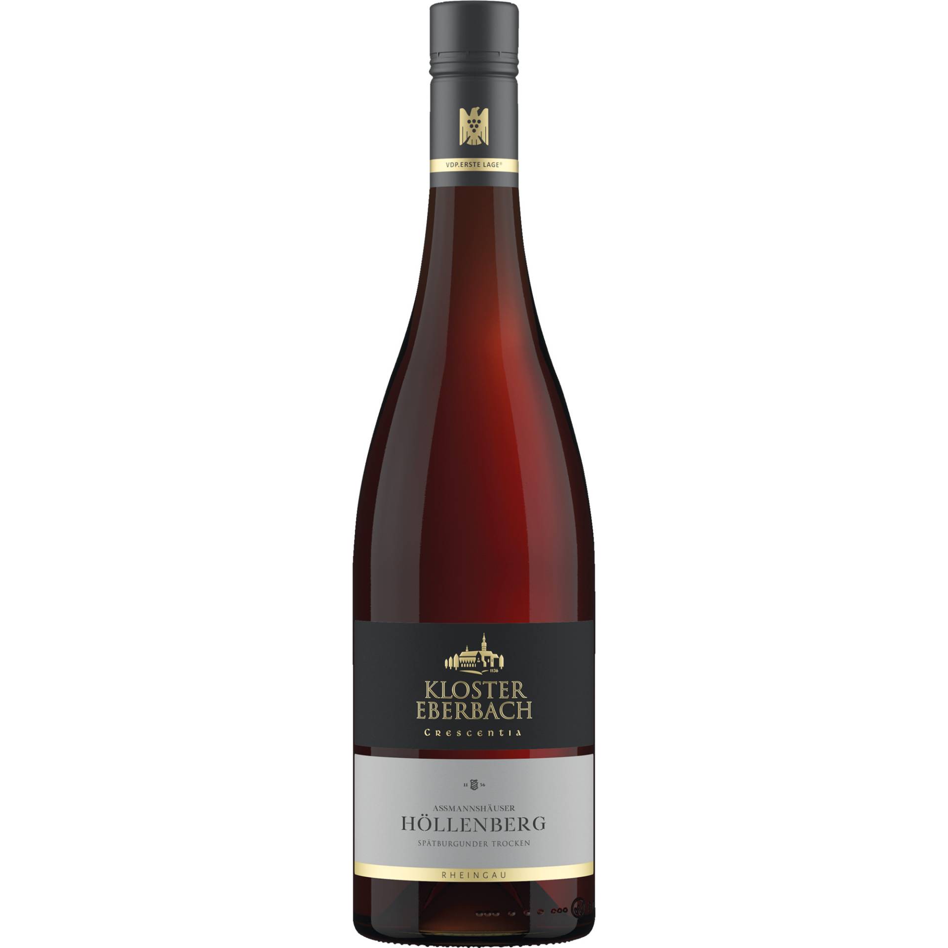 Crescentia Assmannshäuser Höllenberg Spätburgunder, trocken, Rheingau, Rheingau, 2022, Rotwein von Hessische Staatsweingüter GmbH Kloster Eberbach,65346,Eltville am Rhein,Deutschland
