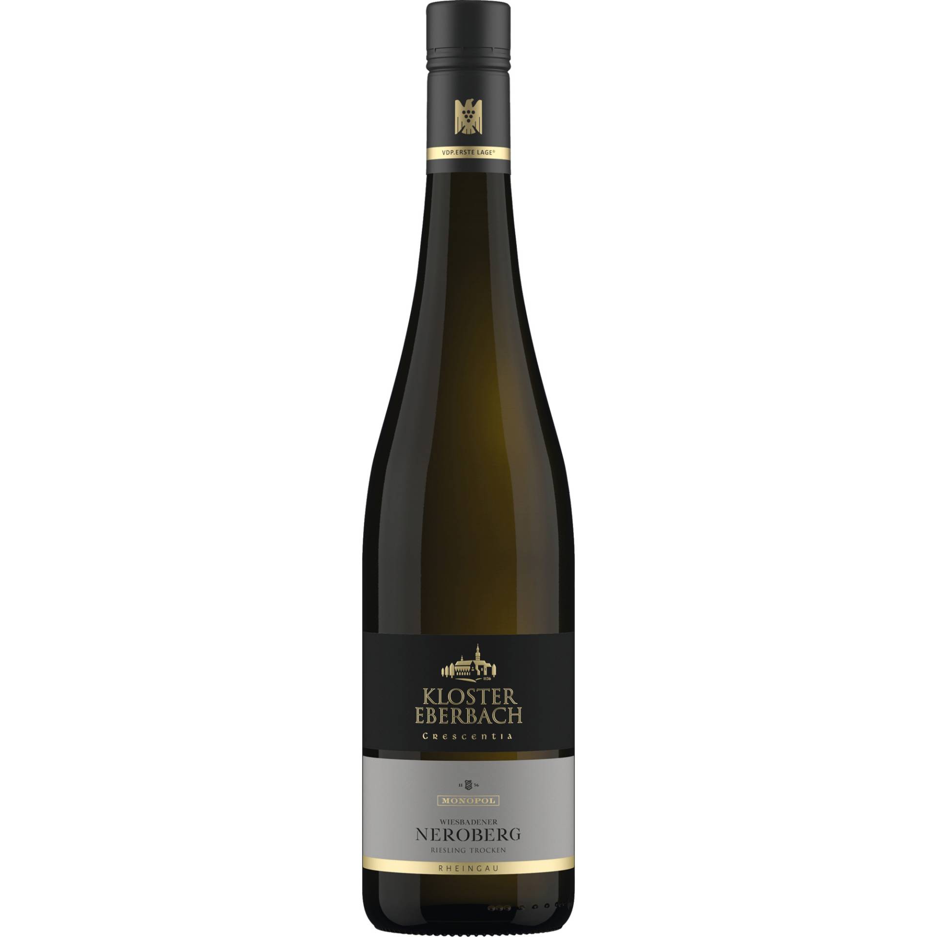 Wiesbadener Neroberg Crescentia Riesling, Trocken, Rheingau, Rheingau, 2022, Weißwein von Hessische Staatsweingüter GmbH Kloster Eberbach,65346,Eltville am Rhein,Deutschland