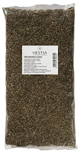 Hestia Herbs Griechischer getrockneter Basilikum 500 g, Allergenfrei – Vegan – GVO-frei von HESTIA