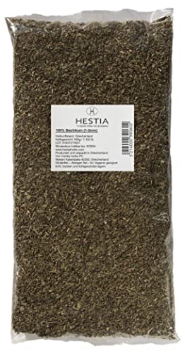 Hestia Herbs Griechischer getrockneter Basilikum 500 g, Allergenfrei – Vegan – GVO-frei Hestia Herbs Griechischer getrockneter Basilikum 500 g, Allergenfrei – Vegan – GVO-frei von HESTIA