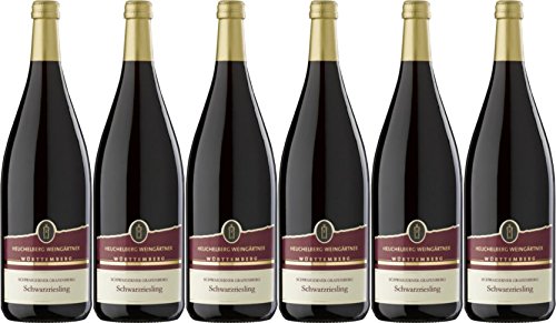 Heuchelberg Weingärtner Schwaigerner Grafenberg Schwarzriesling Qualitätswein halbtrocken (6 x 1,0L) von Heuchelberg Weingärtner