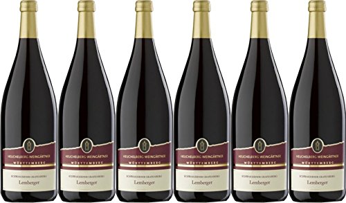 Heuchelberg Weingärtner Schwaigerner Grafenberg Lemberger Qualitätswein halbtrocken (6 x 1,0L) von Heuchelberg Weingärtner