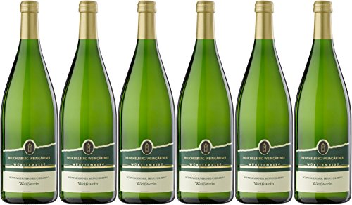 Heuchelberg Weingärtner Schwaigerner Heuchelberg Weißwein Qualitätswein halbtrocken (6 x 1L) von Heuchelberg Weingärtner