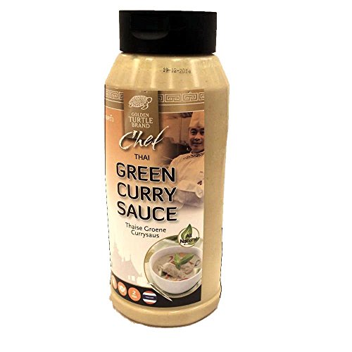 Golden Turtle Brand For Chefs Green Curry Sauce 1000ml Flasche (Grüne Curry Sauce) von Heuschen & Schrouff