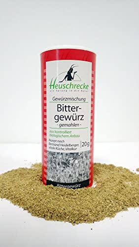HEUSCHRECKE Bio Bittergewürz, Bertrand Heidelberger, gemahlen (6 x 20 gr) von Heuschrecke