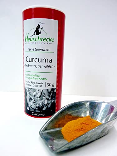 HEUSCHRECKE Bio Curcuma, gemahlen, Alleppy, kbA (6 x 30 gr) von Heuschrecke