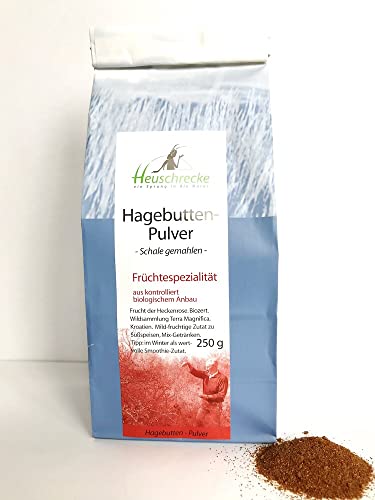 HEUSCHRECKE Bio Hagebutten-Pulver, kbA (6 x 250 gr) von Heuschrecke