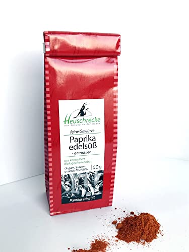 HEUSCHRECKE Bio Paprika edelsüß, gemahlen, Nachfüllbeutel (1 x 50 gr) von HEUSCHRECKE