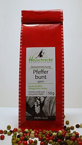 HEUSCHRECKE Bio Pfeffer bunt, ganz (6 x 50 gr) von Heuschrecke