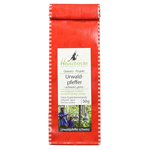 HEUSCHRECKE Bio Urwaldpfeffer TGSEB, schwarz, ganz (1 x 50 gr) von LAOSEP