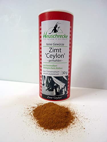 HEUSCHRECKE Bio Zimt gemahlen Ceylon-Typ (6 x 30 gr) von Heuschrecke