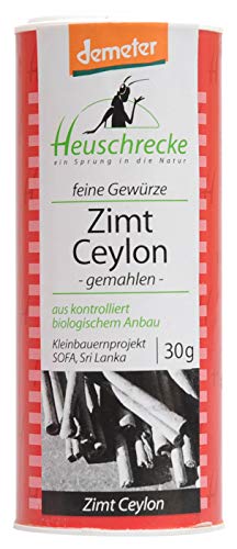 Heuschrecke Bio demeter Zimt Ceylon, gemahlen, 30 g von Heuschrecke