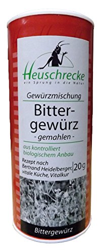 Heuschrecke Bittergewürz gemahlen nach Betrand Heidelberger Bio , 1er Pack (1 x 20 g) von Heuschrecke
