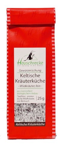 Heuschrecke Keltische Kräuterküche 25g Bio Gewürz, 5er Pack (5 x 25 g) von Heuschrecke
