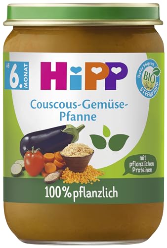 HiPP Bio Couscous-Gemüse-Pfanne, 190g, 6er Pack (6x190g) von HiPP