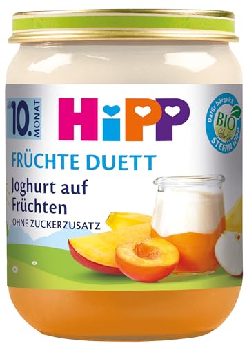 HiPP Bio Früchte-Duett Joghurt auf Früchten, 6er Pack (6 x 160g) von HiPP