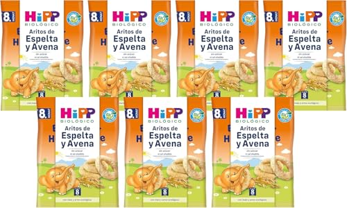 HiPP Bio Knabberprodukte Bio-Dinkel-Hafer Ringe, 7er Pack (7 x 30 g) von HiPP