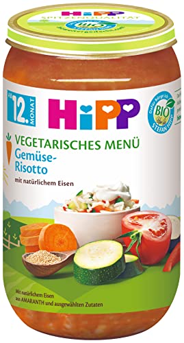 HiPP Bio Menüs ab 12.Monat Gemüse-Risotto, 6er Pack von HiPP