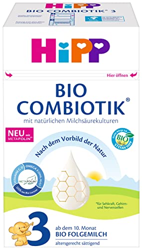 HiPP Bio Milchnahrung, 3 Bio Combiotik, Folgemilch, 600g HiPP Bio Milchnahrung, 3 Bio Combiotik, Folgemilch, 600g von HiPP