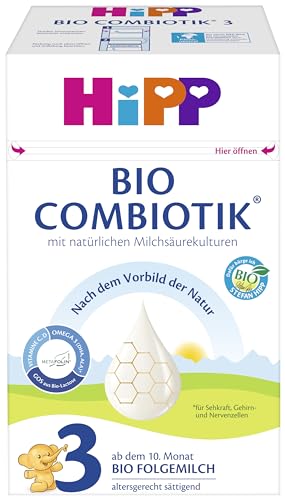 HiPP Bio Milchnahrung 3 BIO Combiotik, 4er Pack (4 x 600g) von HiPP