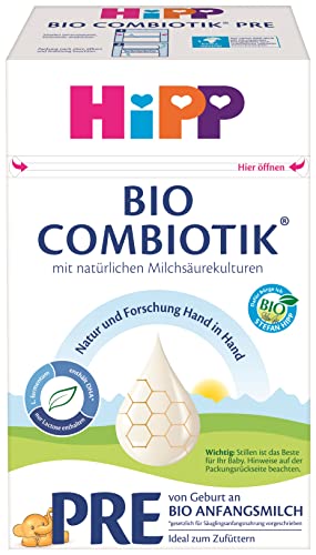 HiPP Bio Milchnahrung PRE BIO Combiotik, 4er Pack (4 x 600g), fish von HiPP