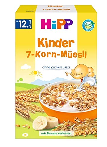 HiPP Bio-Müsli, Kinder 7-Korn-Müsli ab 12.Monat, DE-ÖKO-037, Art.Nr. 3533-02 - VE 200g von HiPP