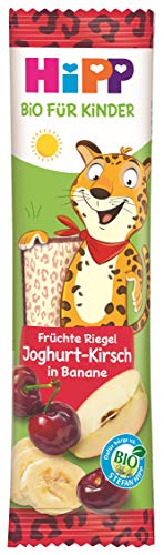 HiPP Bio-Riegel Früchte-Freund Leopard, Joghurt-Kirsch in Banane, 22 x 23g HiPP Bio-Riegel Früchte-Freund Leopard, Joghurt-Kirsch in Banane, 22 x 23g von HiPP