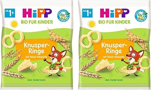 HiPP Bio für Kinder Knabberprodukte Knusper-Ringe, 14er Pack (7 x 25g) von HiPP