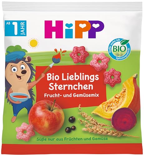 HiPP Bio für Kinder Knabberprodukte Lieblings-Sternchen, 9er Pack (9 x 30g) von HiPP