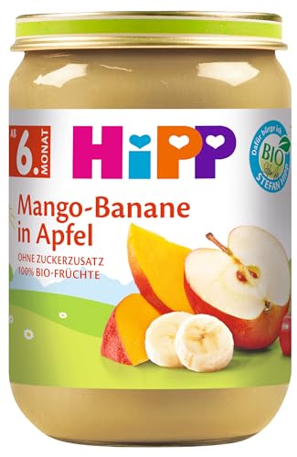 HiPP Früchte Mango-Banane in Apfel, 6er Pack (6 x 190 g) von HiPP