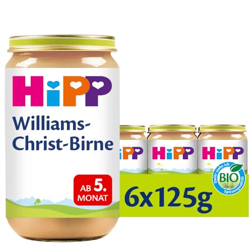 HiPP Früchte Williams-Christ-Birne, 6er Pack (6 x 125 g) von HiPP