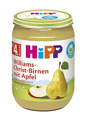HiPP Früchte Williams-Christ-Birnen mit Apfel, 6er Pack (6 x 190 g) von HiPP