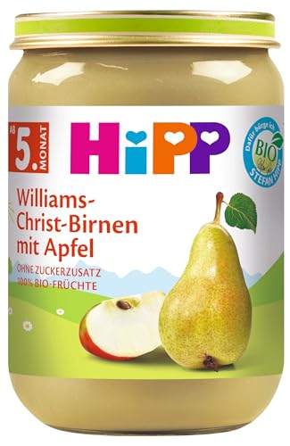 HiPP Früchte Williams-Christ-Birnen mit Apfel, 6er Pack (6 x 190 g) von HiPP