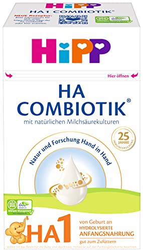 HiPP Milchnahrung HA Combiotik HA1 Combiotik, 600g, 4er Pack (4 x 600g) von HiPP
