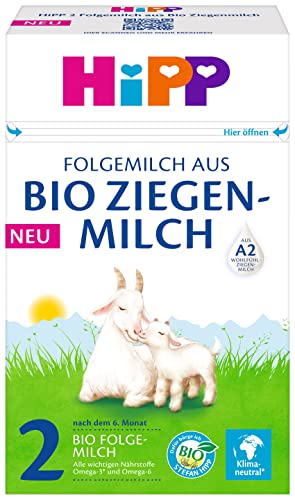 HiPP Milchnahrung aus Bio Ziegenmilch 2 Folgemilch aus Bio Ziegenmilch, 5er Pack von HiPP