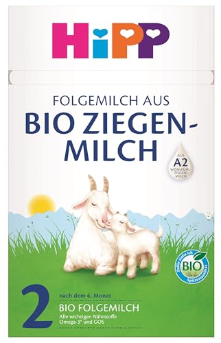 HiPP PRE Anfangsmilch aus Bio Ziegenmilch (5 x 400g), von Geburt an, mit GOS, nur Lactose, A2-beta-Casein, besonders leicht verdaulich von HiPP