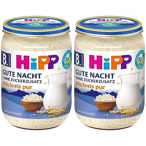 HiPP Milchreis pur, 12er Pack (6 x 190 g) von HiPP