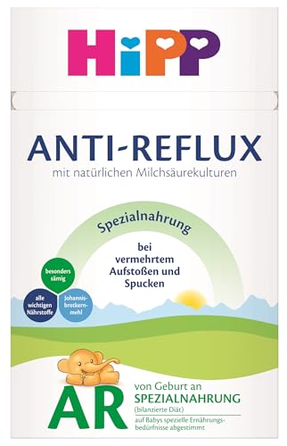 HiPP Anti-Reflux Spezialnahrung (4 x 600g) - von Geburt an, besonders sämig, zum Diätmanagement bei vermehrtem Spucken und Aufstoßen im Säuglingsalter HiPP Anti-Reflux Spezialnahrung (4 x 600g) - von Geburt an, besonders sämig, zum Diätmanagement bei vermehrtem Spucken und Aufstoßen im Säuglingsalter von HiPP